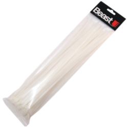 Opaski zaciskowe kablowe nylon białe 190x4,7 mm 50 sztuk