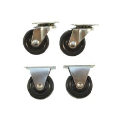 Kółka obrotowe meblowe warsztatowe gumowe skrętne 40mm 4 szt