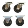 Kółka obrotowe meblowe warsztatowe gumowe skrętne 40mm 4 szt
