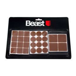 Podkładki filcowe pod meble samoprzylepne 28 szt brązowe kwadratowe okrągłe