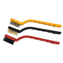 Zestaw szczotek drucianych stal mosiądz nylon 40 mm 3 sztuki