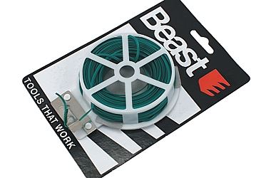 Drut ogrodniczy z obcinaczem 30m osłonka plastikowa podwiązywanie roślin