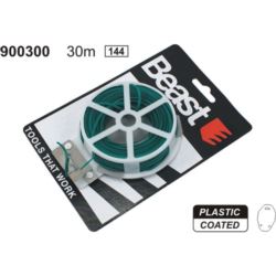 Drut ogrodniczy z obcinaczem 30m osłonka plastikowa podwiązywanie roślin