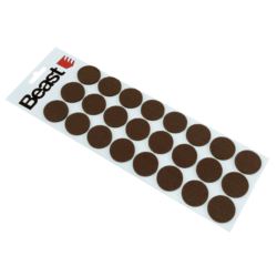 Podkładki filcowe pod meble samoprzylepne 28mm 24 szt brązowe okrągłe