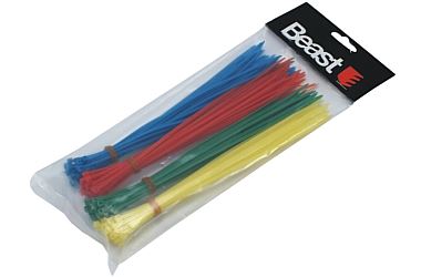 Opaski zaciskowe kablowe nylon kolorowe 200x2,5 mm 120 sztuk