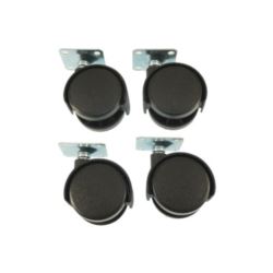 Kółka obrotowe meblowe warsztatowe plastikowe 40mm 4 szt skrętne