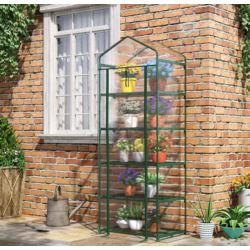 Szklarnia balkonowa ogrodowa foliowa mini 193x69x49CM 5 POZIOMÓW