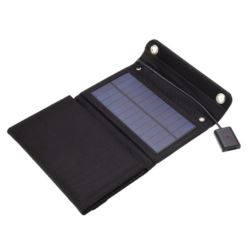 Ładowarka solarna turystyczna panel słoneczny 14W  USB wyjście 5V/2.1A