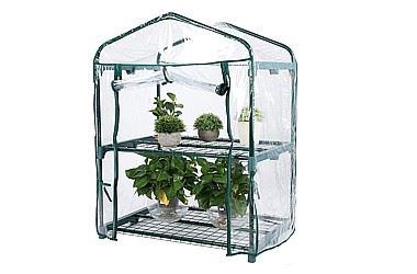 Ochronna mini szklarnia balkonowa ogrodowa 95x69x49cm 2 poziomy