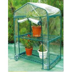 Ochronna mini szklarnia balkonowa ogrodowa 95x69x49cm 2 poziomy