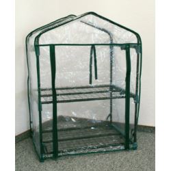 Ochronna mini szklarnia balkonowa ogrodowa 95x69x49cm 2 poziomy