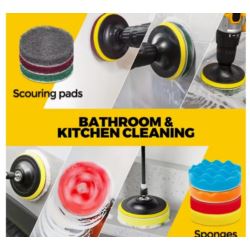 Zestaw szczotek i gąbek polerskich