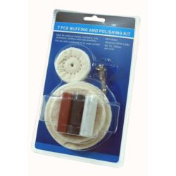 Zestaw polerski tacze pasty adapter HEX 7 elementów