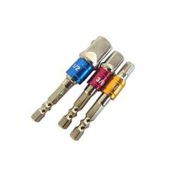 Adaptery do zakrętarki redukcje HEX na nasadki do wkrętarki 1/4 3/8 1/2