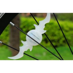 LAMPKA LED NAKŁADKA NA SZPRYCHY DO ROWERU - nietoperz